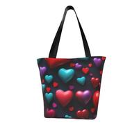 Romantico cuore rosso stampa estate borsa a tracolla spiaggia borsa a tracolla borsa viaggio shopping palestra escursionismo feste eventi