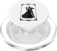 Romantico gotico coppia cavaliere e signora gotico scuro romanticismo PopSockets PopGrip per MagSafe