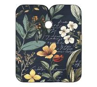Romantico Lettere Fiore Parrucchiere Mantella con Chiusura a Scatto Regolabile, Cool Grembiule per Capelli Bata para Cortar Cabello 165,1 x 139,7 cm