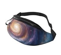 Romantico marsupio Parigi Eiffel per donne uomini moda marsupio regolabile per allenamento corsa viaggio marsupio casual, Energia cosmica a spirale spaziale, Taglia unica