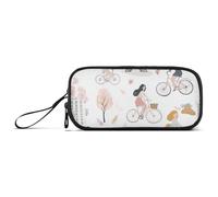 Romantico Parigi Tower Ride Nylon Grandi Matite Borse Alta Capacità Astucci Scuola Cancelleria per gli Adolescenti delle Scuole Superiori