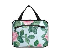 Romantico rosa rosa appeso borsa da viaggio con gancio, progettista carino Snack Bag per viaggio deve vacanza bolso de maquillaje para Mujer L