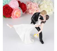 Romantico Sposo E Matrimonio Topper per Torta Divertente Resina Figurina Dessert