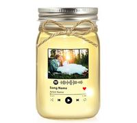 Romantico Spotify Jar Light con codice canzone - regalo fotografico personalizzato per marito moglie - coppia luce notturna per San Valentino, Natale, compleanno