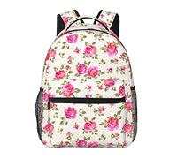 Romantico Torre Eiffel Parigi, zaini per computer portatile per viaggi e lavoro, borse leggere per libri per uomini e donne, Rose, One Size, Zaino daypack