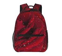 Romantico Torre Eiffel Parigi, zaini per computer portatile per viaggi e lavoro, borse leggere per libri per uomini e donne, Rosa rossa., One Size, Zaino daypack