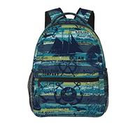 Romantico Torre Eiffel Parigi, zaini per computer portatile per viaggi e lavoro, borse leggere per libri per uomini e donne, Timoni, One Size, Zaino daypack