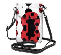 Romantico viola lavanda stampa piccola borsa per cellulare - Borsa a tracolla, design in pelle per uso quotidiano, viaggi e shopping, Coccinelle divertenti, Taglia unica