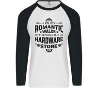 Romantico Walks Hardware Negozio Artigiano Fai da Te Uomo L/S Baseball T-Shirt