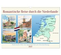Romantische Reise durch die Niederlande (Wandkalender 2027 DIN A3 quer), CALVEND
