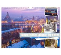 Romantisches Dresden im Winter (Wandkalender 2027 DIN A4 quer), CALVENDO Monatsk