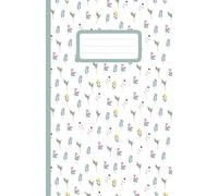 Romantisches Notizbuch mit Blumen: Kariert, 100 Seiten, ca. A5 / perfekt als Notizheft, Journal, Skizzenbuch, Schreibheft, Ideenbuch / für Gedanken, Übersichten und Pläne