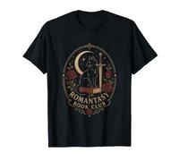 Romanzo Gotico Romantico con Rose lunari e Gatti Neri Maglietta