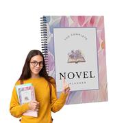 Romanzo planner per scrittura, formato A5, per scritture quotidiane, programma di narrativa, cartella di lavoro strutturata, produttività e gestione delle attività non datate, per uomini e donne
