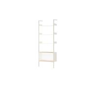 Rombe Full Bay IF3 Mobiletto con scaffalatura in rovere laccato/alabastro