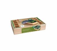 Romberg Casetta di coltivazione in legno M ecologica, design naturale sostenibile, legno di pino certificato FSC, 37 x 24 x 13 cm, serra da coltivare