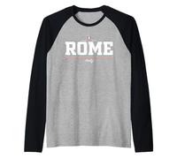 Rome Italy Maglia con Maniche Raglan