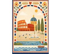 Rome Travel Notebook: Minimalist Lined Journal - 110 Pages for Notes, Ideas and Travel Memories