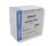 Romed Tamponi imbevuti di alcool, 65 x 30 mm, a 2 strati, 2 x 100 pezzi, sigillati igienicamente (1 set = 1 x 2 x 100 pezzi)