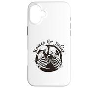 ROMEO & JULIET Coppia Scheletro Abbraccio Abbraccio Shakespeare Meme Custodia per iPhone 16 Plus
