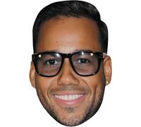 Romeo Santos (Glasses) Maschere di persone famose, facce di cartone
