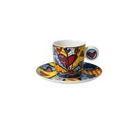 Romero Britto Pop Art Tazza Da Caffè A NEW DAY Goebel Porcellana