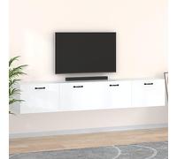 ROMHZKS Armadio da parete con 2 scomparti in legno - Armadietto sospeso per libri e riviste, soluzione decorativa