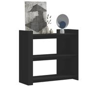 ROMHZKS Classico consolle nero 100 x 35 x 90 cm in legno con superficie liscia, durevole e resistente all'umidità, offre ampio spazio per libri