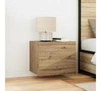 ROMHZKS Comodino massiccio in legno di quercia con due cassetti e design moderno per camera da letto e soggiorno, robusto contenitore con portata di 30 kg, elegante
