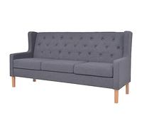 ROMHZKS Comodo divano a 3 posti dal design semplice, morbido tessuto in poliestere resistente e struttura in legno massiccio per il massimo comfort di seduta, set di divani per soggiorno,