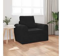 ROMHZKS Divano letto da pavimento, colore nero, stile moderno, morbido cuscino, struttura in legno, pieghevole, salvaspazio, per piccoli spazi di soggiorno, seduta, design elegante