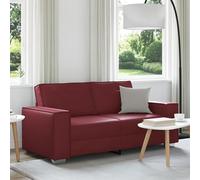 ROMHZKS Divano rosso vino a 2,5 posti dal design moderno, confortevole per il soggiorno, struttura stabile in metallo e legno, cuscino rimovibile, facile da pulire, durevole e confortevole