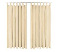 ROMHZKS Set di 2 tende con passanti in micro raso, con fermatenda, protezione dalla luce diurna e privacy per soggiorno, camera da letto, ufficio, facile da montare senza asta,