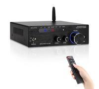 Romicta Amplificatore Audio Stereo Hi-Fi Digitale 200 W, Bluetooth 5.3, Dual TPA3116 Chip, Classe D Amp, Ingressi RCA/USB/Ottico/AUX, Ricevitore Stereo per Altoparlanti Passivi e Subwoofer attivo