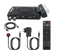 Romicta Decoder Digitale Terrestre 2025 DVB-T2, 1080P H.265 HEVC 10Bit, Decoder DVB-T2 con USB PVR e Youtube, HDMI/SCART, Lettore Multimediale, Telecomando Universale 2 in 1