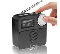 Romicta Radio Dab/Dab+ con Bluetooth 5.0, radio digitale portatile con FM, schermo a colori, slot per schede microSD, sveglia e timer, ricaricabile, perfetta per la casa e i viaggi
