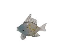 Romimex Figura Decorativa Blu Vetro Pesce 25 x 10 x 20 cm