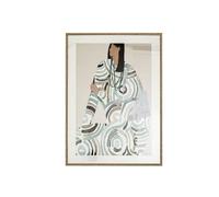 Romimex Quadro PVC Carta Vetro Dama 70x50x4 cm