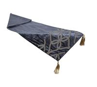 Romimex Runner da tavolo blu scuro 33 x 180 x 1 cm Velluto - Marca EAN: 8435700805402
