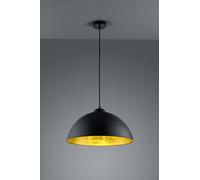 ROMINOII VINTAGE ROMINO II SOSPENSIONE METSLLO NERO E ORO D.50CM 1 LUCE ATTACCO E27