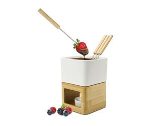 ROMINOX Fonduta, Ceramica, Bianco, 4 Pikser