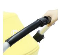 ROMIRUS Copertura per maniglia del passeggino compatibile con Bugaboo Bee 5/6 passeggino paraurti accessori con cerniera aperta, pelle vegana, nera