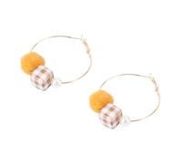 ROMISBABA 1 Paio Retro Circle Earrings With Chic Dangle Design For Women Unique Metal Ear Accessories For Parties And