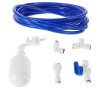 ROMISBABA 1 set Kit Valvola Galleggiante Push To Connect per Ro Controllo Ottimizzato Compatibile con Vari Tubetti Confezione Include Tubo Blu da Metri e Giunto Galleggiante