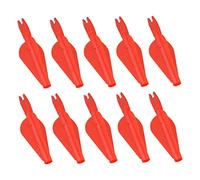 ROMISBABA 10 Cocche in Plastica Rosse per Accessori per Allenamento Tiro con Arco Materiale Resistente e Antiusura per Migliorare la Precisione