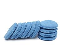 ROMISBABA 10 pezzi Spugne Applicatore Blu per Cera e Lucidatura Auto Durevoli per Pulizia Detailing e Trattamenti Pneumatici