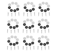 ROMISBABA 100 Pezzi Viti Specchio Inossidabili con Cappucci Decorativi e Rondelle per Pannelli Bagno Mobili Armadi e Insegne Pubblicitarie Fissaggio e Design Elegante