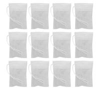 ROMISBABA 100 Sacchetti Filtro per Tè in Fibra di Mais Coulisse Bustine Tè Usa e Getta per Erbe e Spezie e Infusi 5x7 Cm Accessori per Preparazione Tisana