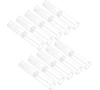 ROMISBABA 10pezzi Astuccio Trasparente Per Penne Vuoto Custodia Esagonale in Acrilico Portapenne Singolo Scatola Regalo Per Penne e Matite Espositore Per