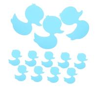 ROMISBABA 12 Pezzi Adesivi Antiscivolo per Vasca da Bagno Stickers in Peva Sagomati Forma di Papero Facili da Applicare e Rimuovere Sicuri per Bagnetto e Pavimenti Bagno